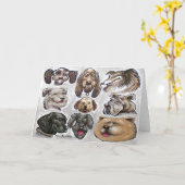 Carte Chiens (Fleur jaune)