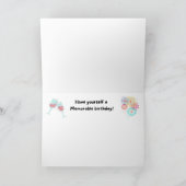 Carte Chiens amusants planifiant un anniversaire mémorab (Intérieur)