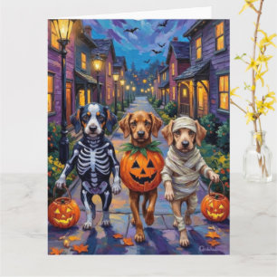 Carte Chiens Azawakh demandeurs de friandises Costumes d