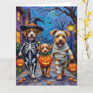 Carte Chiens Chinook Trick-or-Treating Déguisement d'Hal
