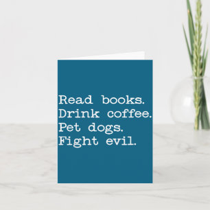 Carte Chiens de café Livres lus Livres Sensibilisation S