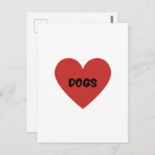 Carte Chiens de Coeur (Devant / Derrière)