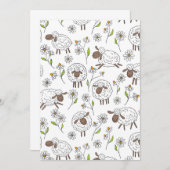 Carte Chiens de comptage sur blanc (Devant / Derrière)