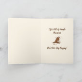 Carte Chiens de crevaison - Bonne Fête des pères. (Intérieur)