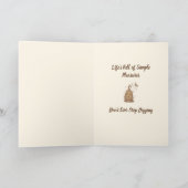 Carte Chiens de crevaison - Bonne Fête des pères. (Intérieur)