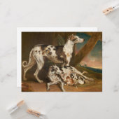 Carte Chiens de Dalmatie (par James Ward) (Devant/Arrière en situation)