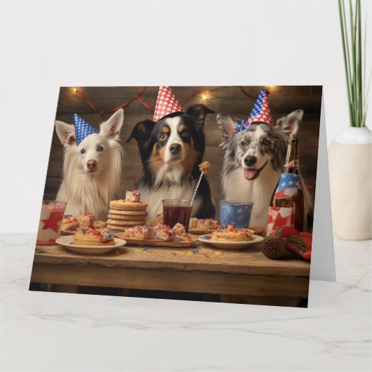 Carte Chiens de Fête (Devant)