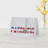 Carte Chiens de guerre patriotique (Fleur jaune)