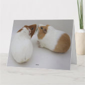 Carte Chiens de Guinée bon thanksgiving (Dos)