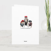 Carte Chiens de motards personnalisables Anniversaire (Dos)