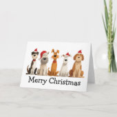 Carte Chiens de Noël (Devant)