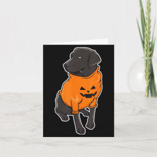 Carte Chiens de race Labrador noir Mutt chiot Halloween