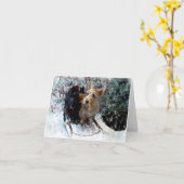 Carte Chiens de Traîneau (Fleur jaune)