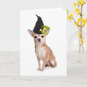 Carte Chiens Ditzy~Carte de voeux originale~Chihuahua (Fleur jaune)