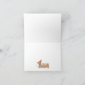 Carte Chiens drôles et mignons font la fête (Intérieur)