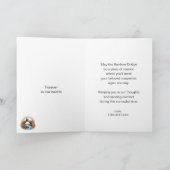 Carte Chiens du pont arc-en-ciel Sympathie des animaux (Intérieur)