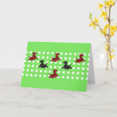 Carte Chiens écossais (Fleur jaune)