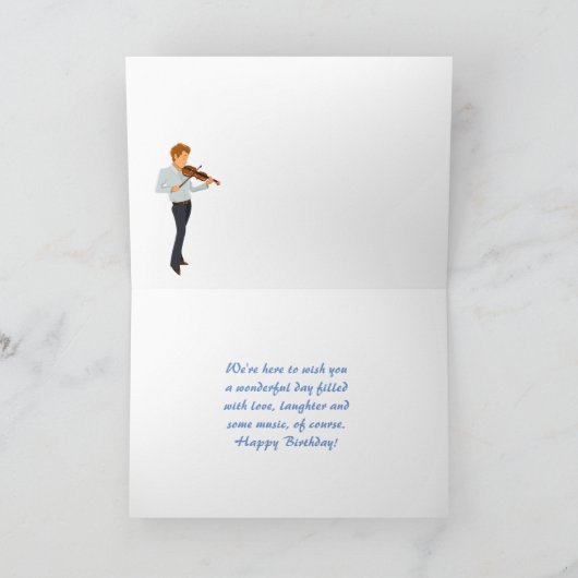 Carte Chiens et musiciens amusant Anniversaire Serenade (Intérieur)