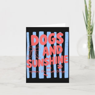 Carte Chiens Et Soleil Profiter Des Choses Simples
