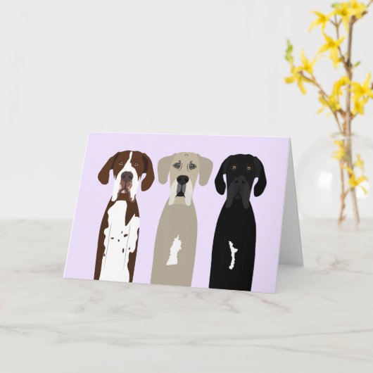 Carte Chiens géants (Fleur jaune)