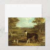 Carte Chiens, Greyhound et Espagnol, Docteur Fop par Her (Devant / Derrière)