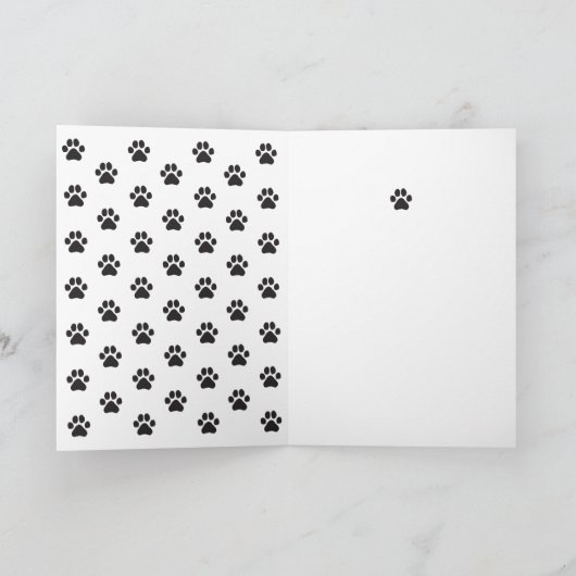 Carte Chiens Laisser des Empreintes de pattes sur votre (Intérieur)
