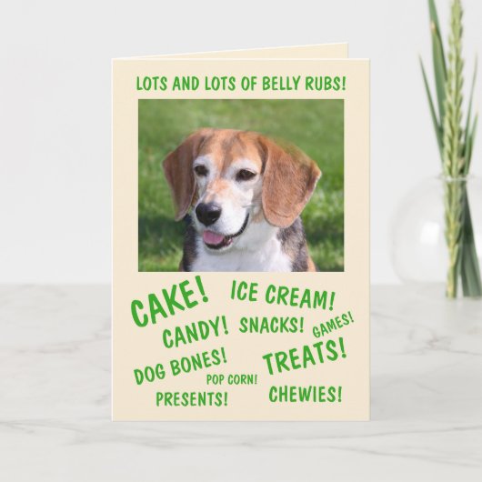 Carte Chiens Love Parties Anniversaire (Devant)