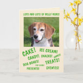 Carte Chiens Love Parties Anniversaire (Fleur jaune)