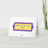 Carte Chiens mignons Chats Âge Spécifique Amusants Joyeu (Dos)