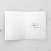 Carte Chiens mignons de la Saint-Patrick avec chapeaux d (Intérieur)