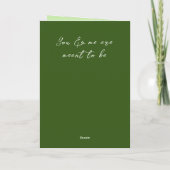 Carte Chiens mignons nom vert Saint Valentin (Dos)