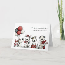 Chiens Mignons Qui Pensent À Vous Encouragement Am