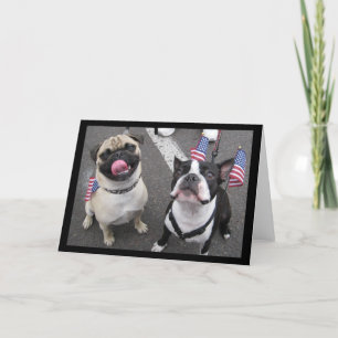 Carte Chiens patriotiques