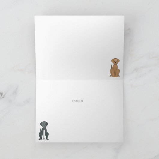 Carte Chiens souriants (Intérieur)