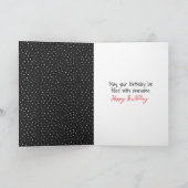 Carte Chiffre d'anniversaire fille avec marguerites (Intérieur)