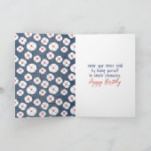 Carte Chiffre d'anniversaire fille avec marguerites (Intérieur)