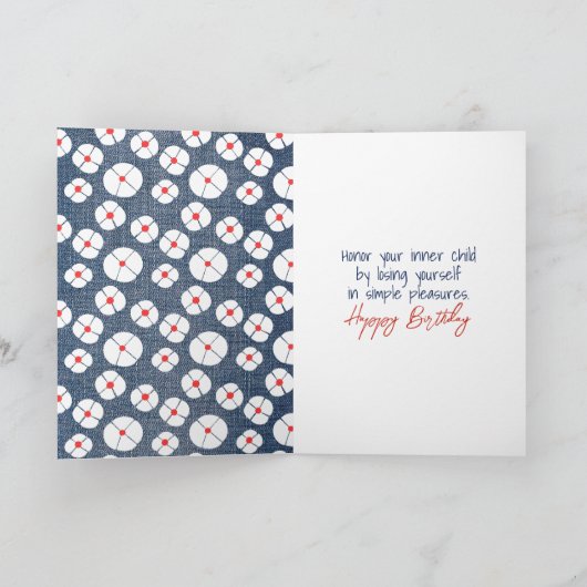 Carte Chiffre d'anniversaire fille avec marguerites (Intérieur)