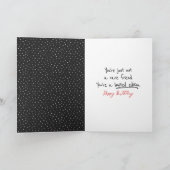 Carte Chiffre d'anniversaire fille pour ami (Intérieur)