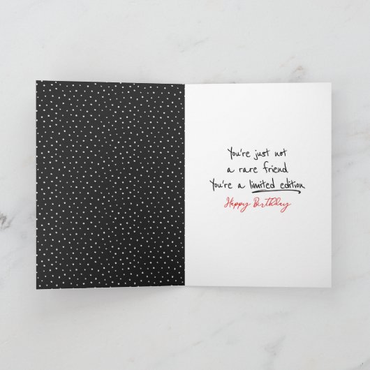 Carte Chiffre d'anniversaire fille pour ami (Intérieur)