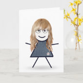 Carte Chiffre d'anniversaire fille pour soeur (Fleur jaune)