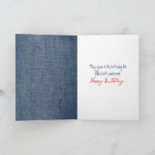 Carte Chiffre de 40e anniversaire fille avec ballon roug (Intérieur)