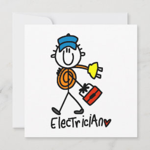 Carte Chiffre de bâton électricien