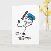 Carte Chiffre de bâton policier (Fleur jaune)