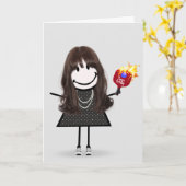 Carte Chiffre de Pickleball Anniversaire (Fleur jaune)