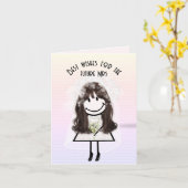 Carte Chiffre D'Épouse Sur Les Coeurs (Fleur jaune)