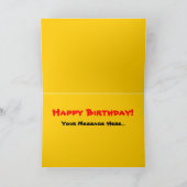 Carte Chiffre jaune de l'enfant (Intérieur)