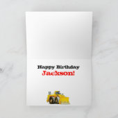 Carte Chiffre jaune de l'enfant 4e anniversaire (Intérieur)