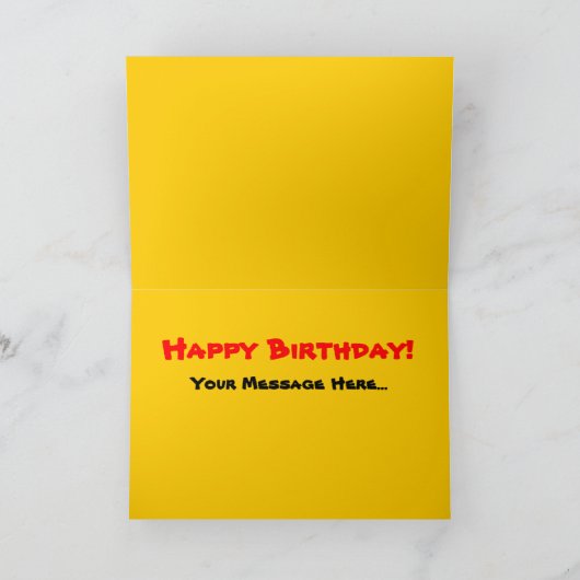 Carte Chiffre orange (Intérieur)