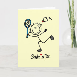Carte Chiffre T-shirts et cadeaux de bâton de badminton