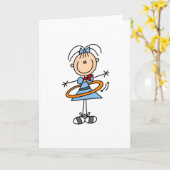 Carte Chiffre T-shirts et cadeaux de bâton de cercle de (Fleur jaune)